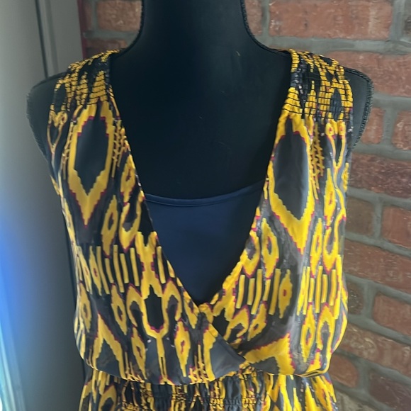 Princess Vera Wang multi-color python print hi-lo dress S - Picture 2 of 8